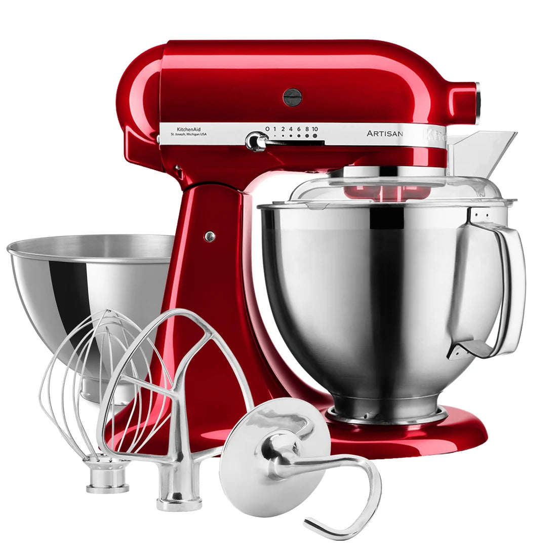 Kuchyňský robot Artisan Premium 4,8 L – červená metalíza