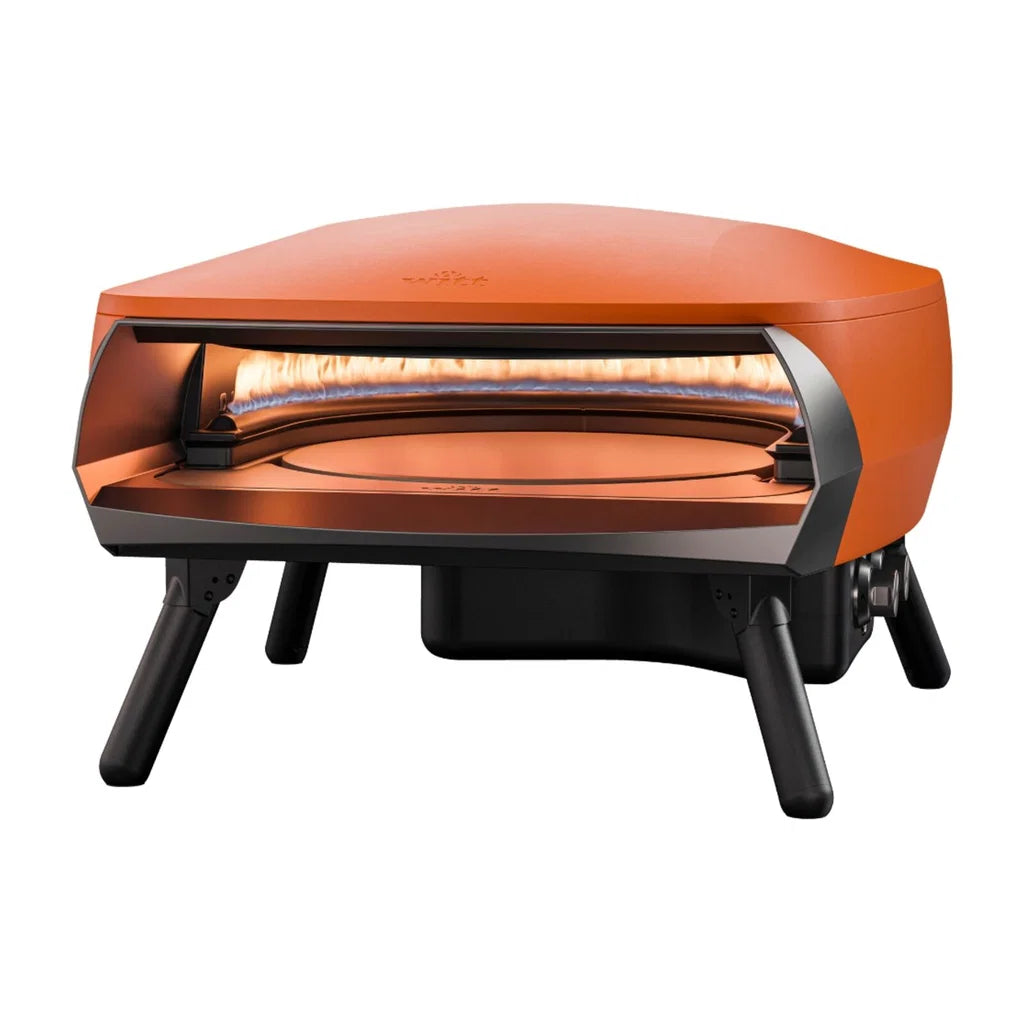 Plynová pec na pizzu Etna Rotante 16" – matně oranžová