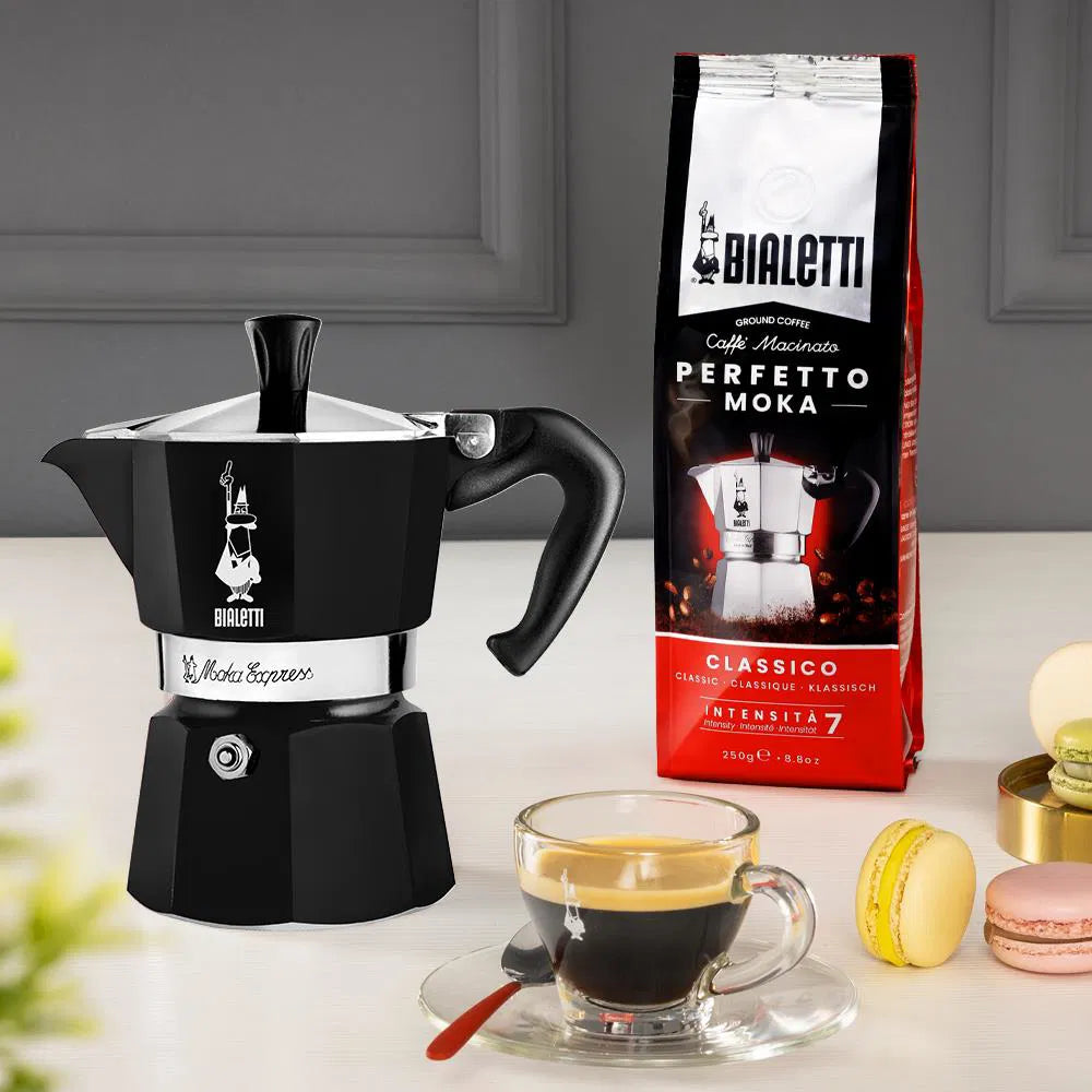 Moka konvice Moka Express, na 3 šálky – černá