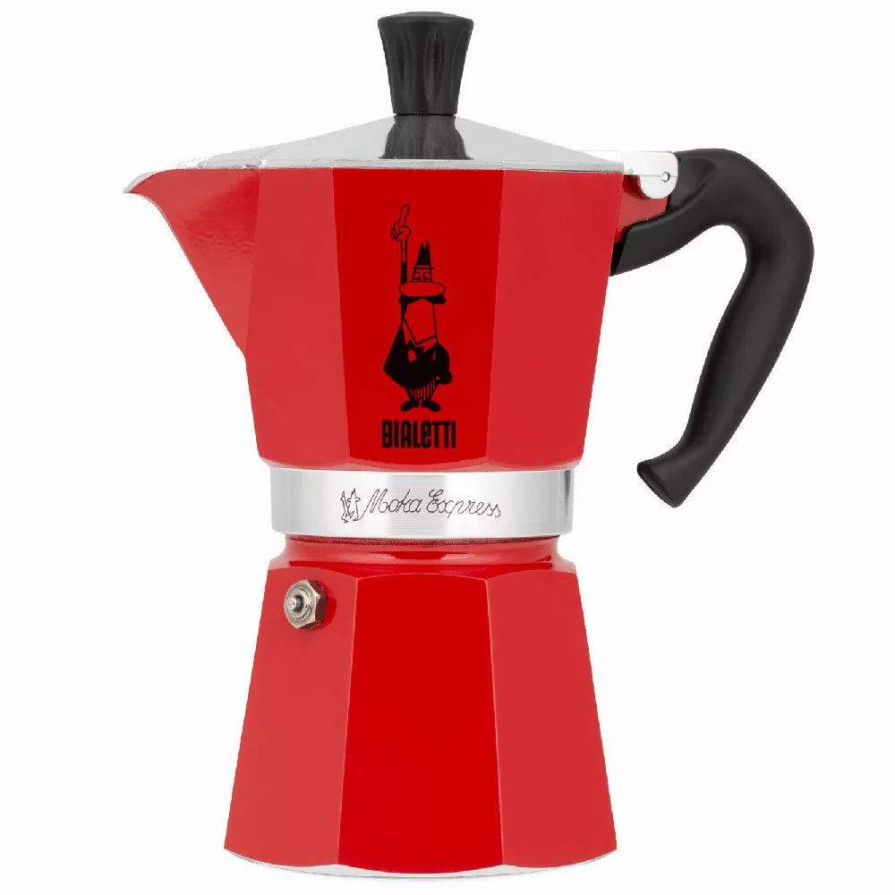 Moka konvice Moka Express, na 6 šálků – červená