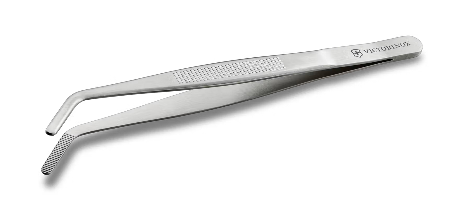 Kuchyňská pinzeta, zahnutá špička – 16 cm