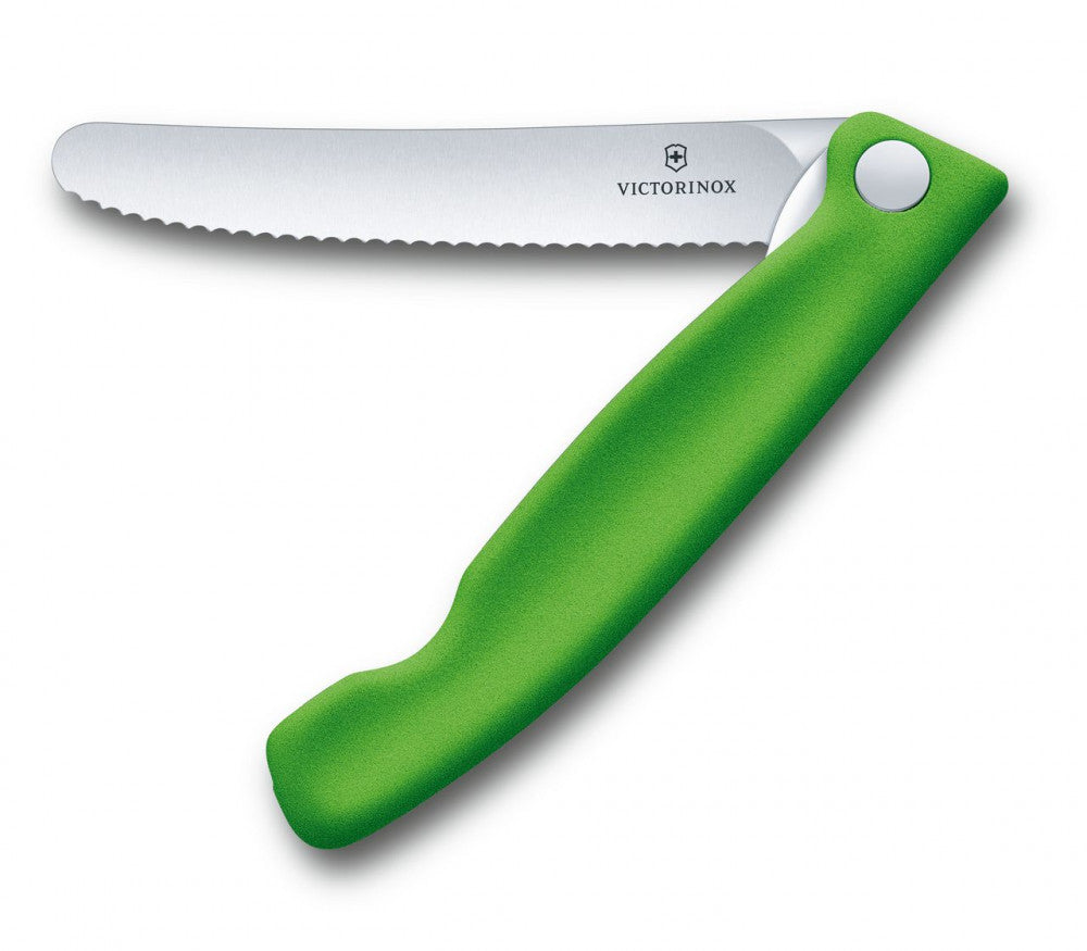 Swiss Classic Folding Knife Serrated – Green
