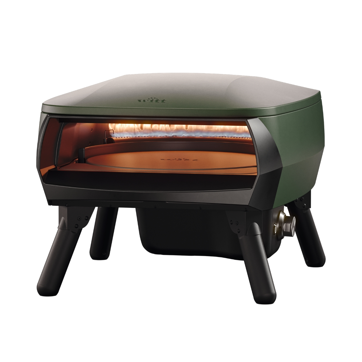 Plynová pec na pizzu Piccolo Rotante 13″ – zelená