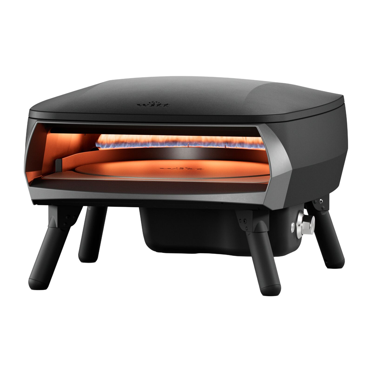 Plynová pec na pizzu Piccolo Rotante 16" – černá
