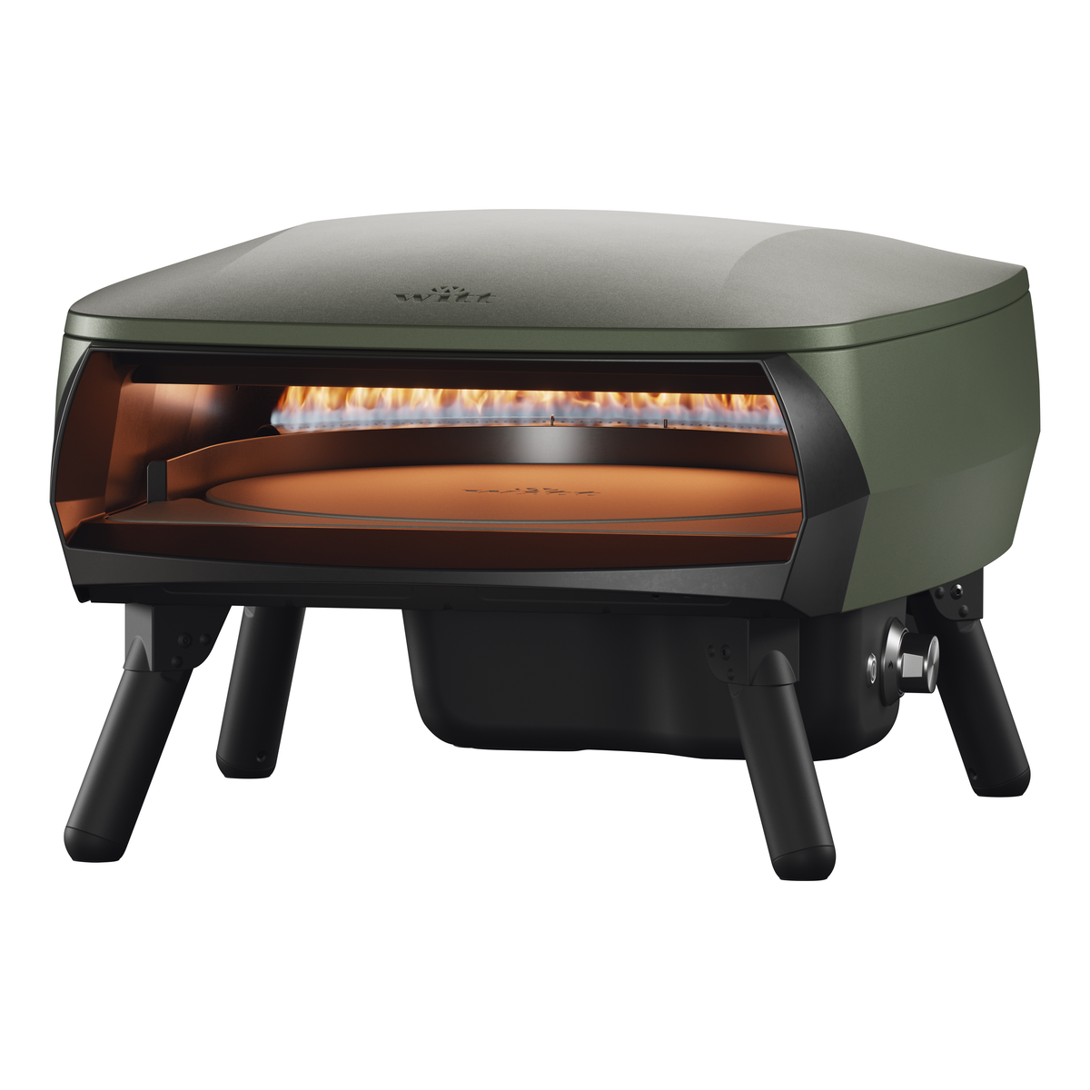 Plynová pec na pizzu Piccolo Rotante 16" – zelená