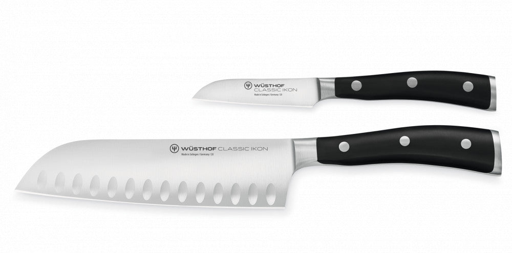 Classic Ikon Knife Set Santoku Paring Knife