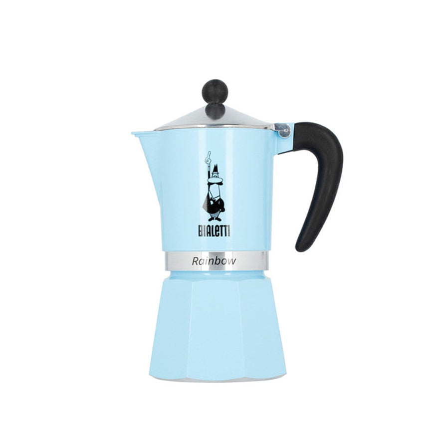 Moka konvice rainbow, na 6 šálků – světle modrá (azzurra)