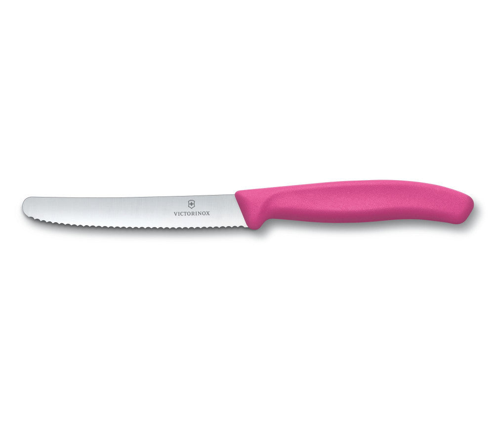 Swiss Classic Breakfast Knife Serrated Pink