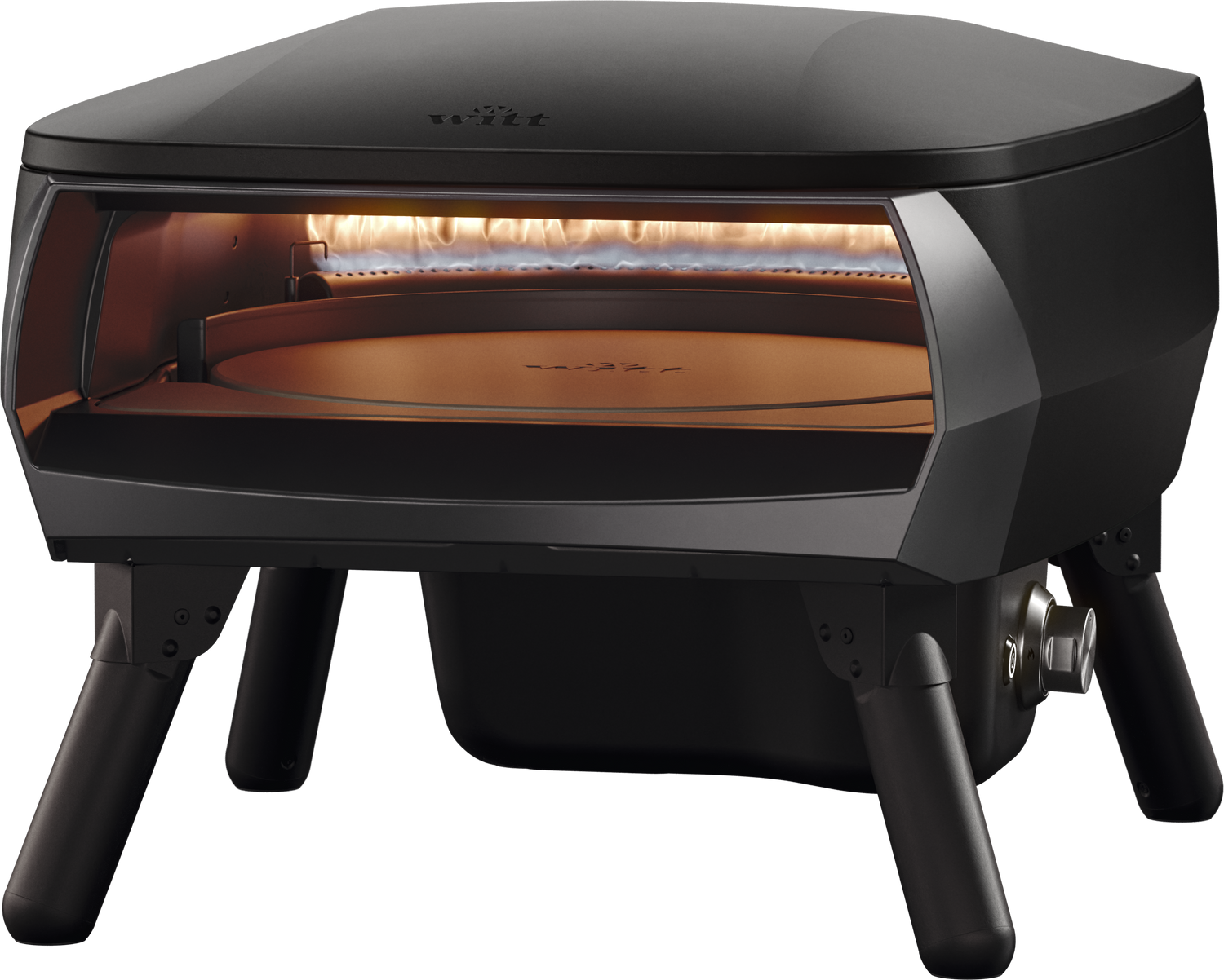 Plynová pec na pizzu Piccolo Rotante 13″ – černá