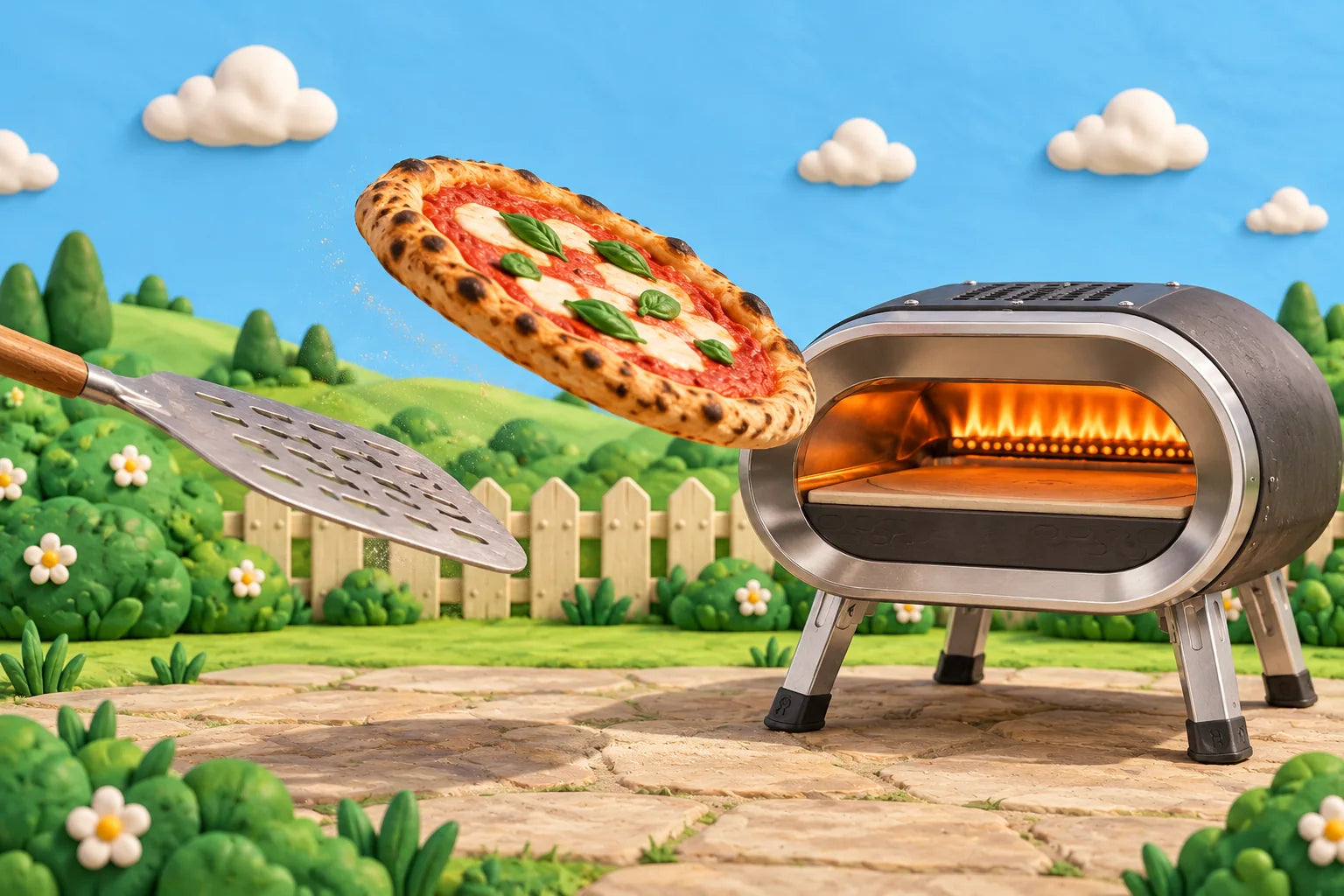 Odhadni sílu a tref pizzu do pece.